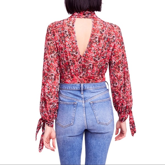 🌈 SOLD 🌈 FREE PEOPLE all dolled up poppy top - Picture 4 of 13